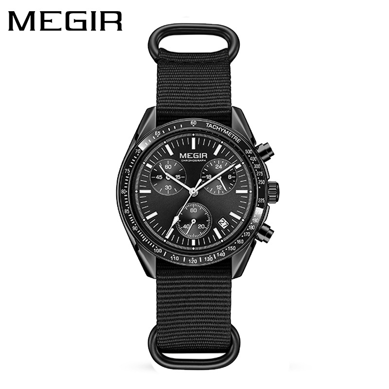 Canvas Strap Watch - Relógio Masculino de Luxo MEGIR 2247