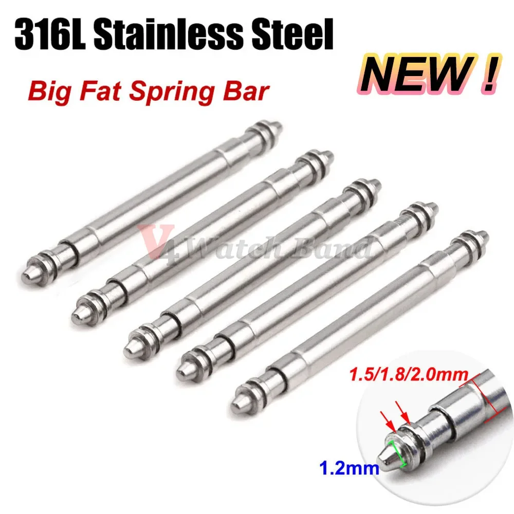 Spring Bar Tool Set - 316l aço inoxidável grande gordura relógio