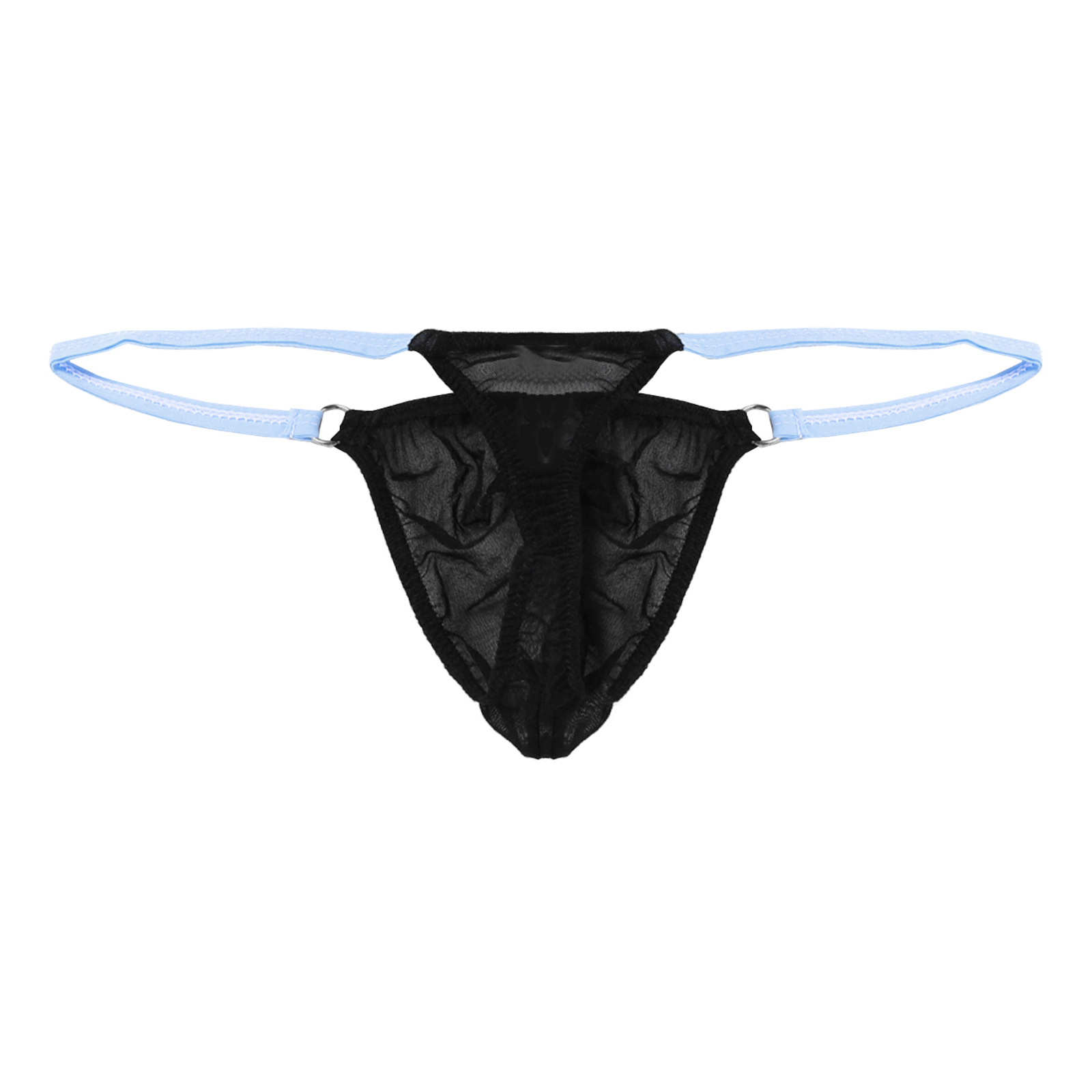 Mesh Strap Metal - Tanga Masculina com Alça Vermelha em