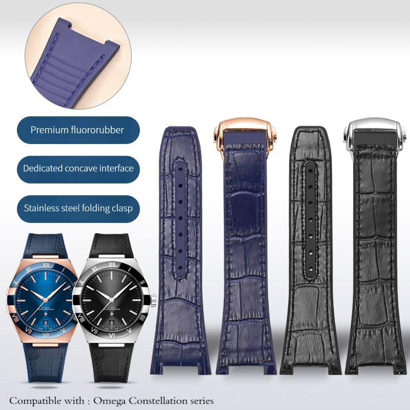 Pulseira de relógio em couro l - Omega Watch Constellation avaliação e preço