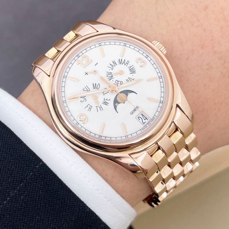 Pulseira de relógio de metal d - Patek Philippe Watch Calatrava avaliação e preço