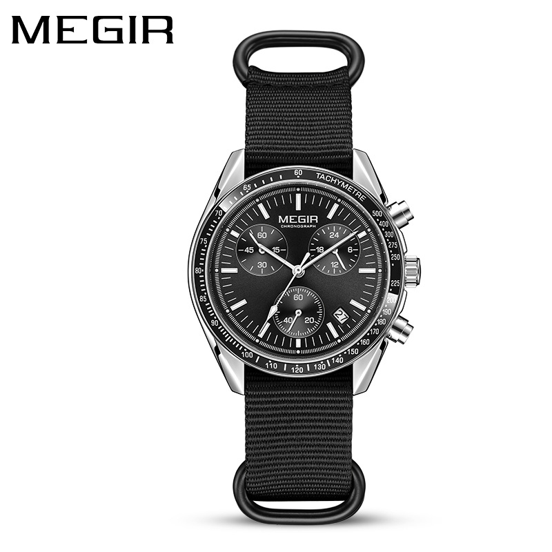 Megir 2247 relógio de quartzo  - Canvas Strap Watch avaliação e preço