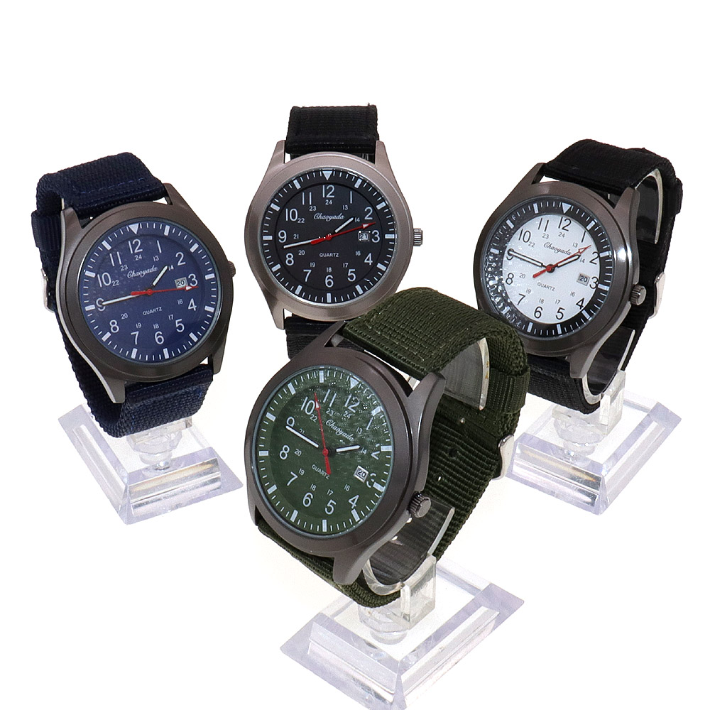 Relógio de Quartzo Masculino d - Canvas Strap Watch avaliação e preço