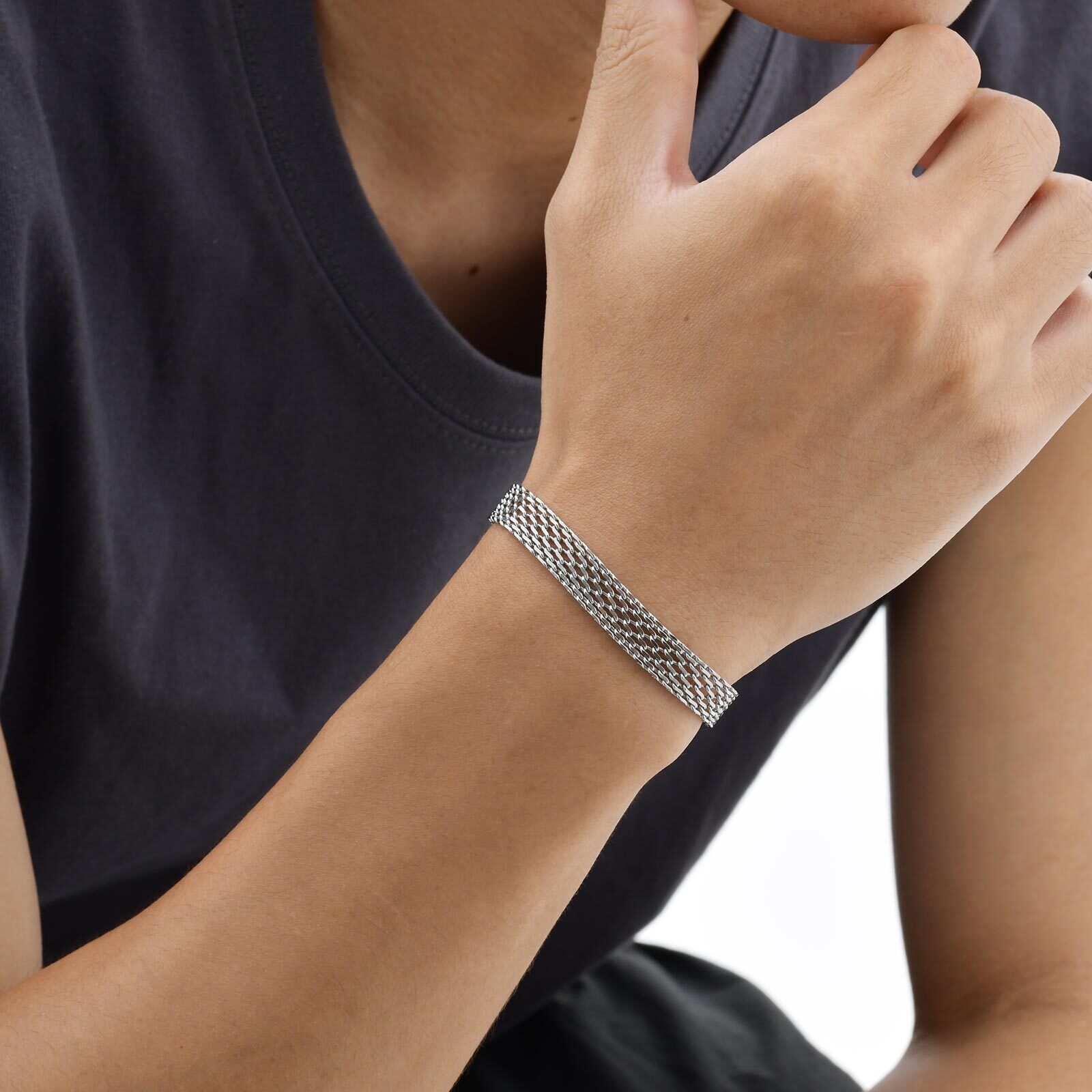 Pulseira de corrente de malha  - Mesh Strap Metal avaliação e preço