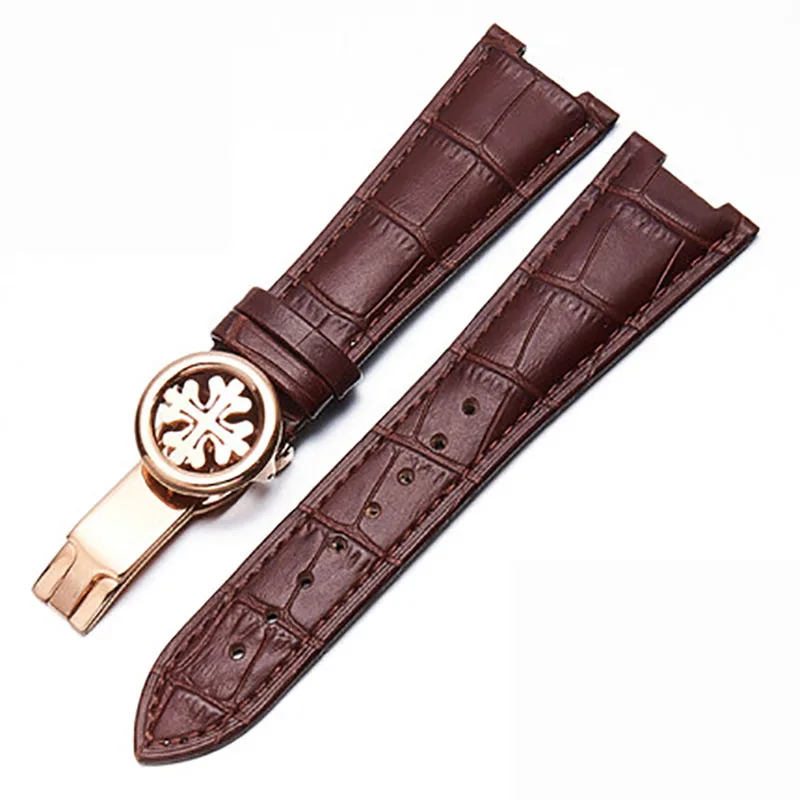 Pulseira de relógio de couro c - Patek Philippe Watch Nautilus avaliação e preço