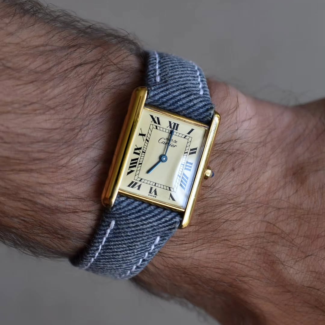 Pulseira de Relógio em Denim I - Patek Philippe Watch Calatrava avaliação e preço