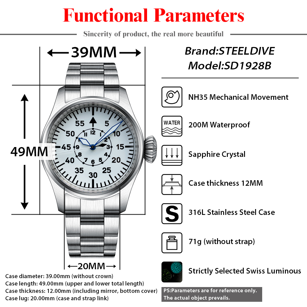 STEELDIVE-Relógio Mecânico com - Seiko Watch Prospex avaliação e preço