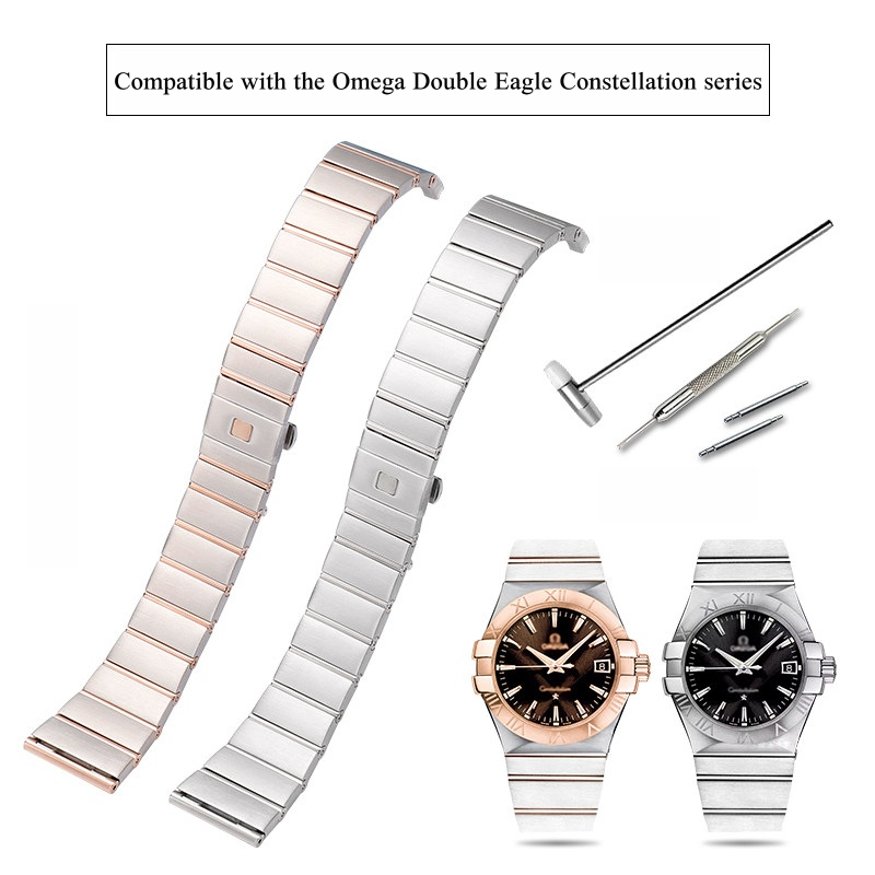 Pulseira de aço inoxidável par - Omega Watch Constellation avaliação e preço