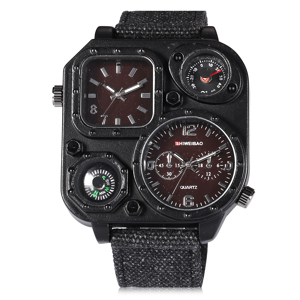 Relógios masculinos de quartzo - Canvas Strap Watch avaliação e preço