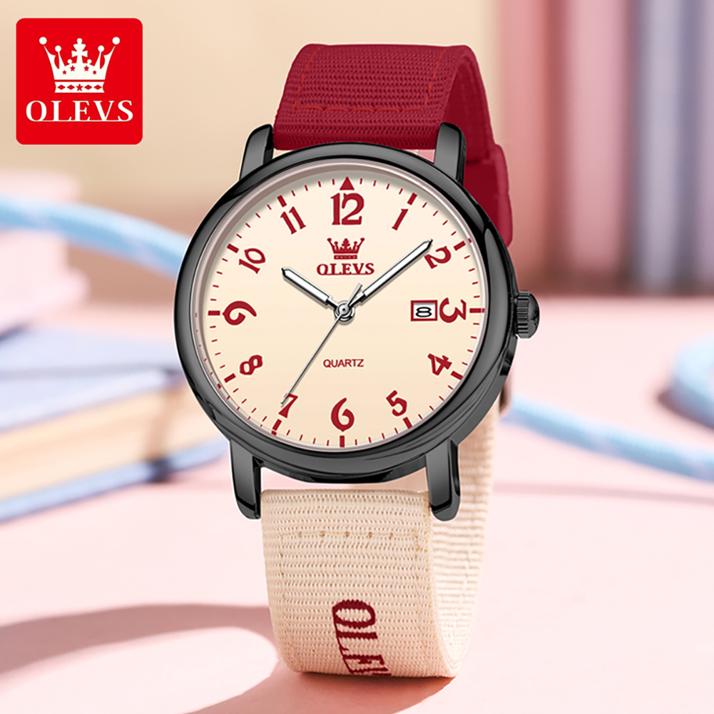 Relógio de Quartzo OLEVS Novo  - Canvas Strap Watch avaliação e preço