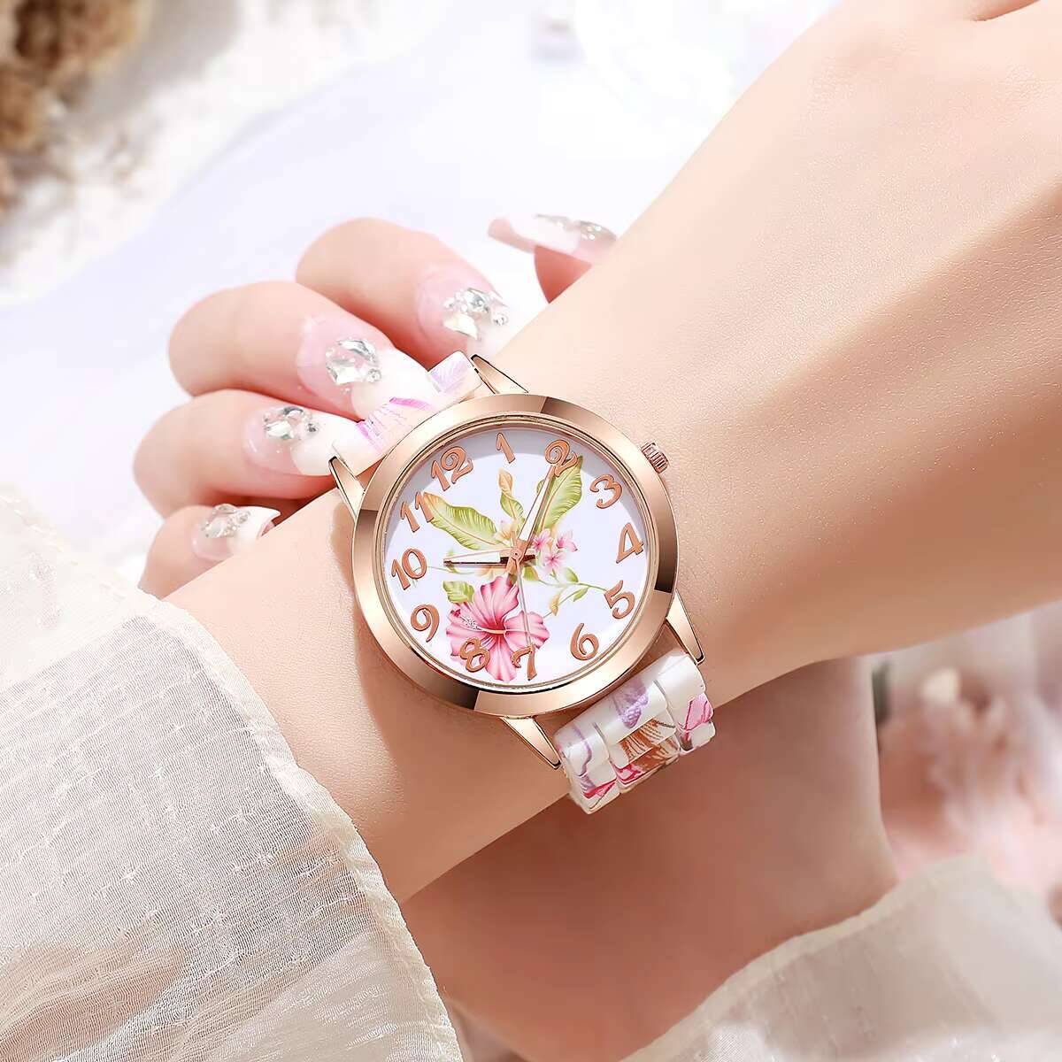 2 peças de relógios femininos  - Silicone Band Women avaliação e preço