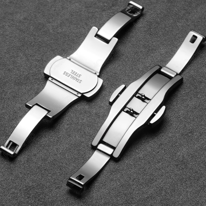 Fivela borboleta de aço inoxid - Butterfly Clasp Deployant avaliação e preço