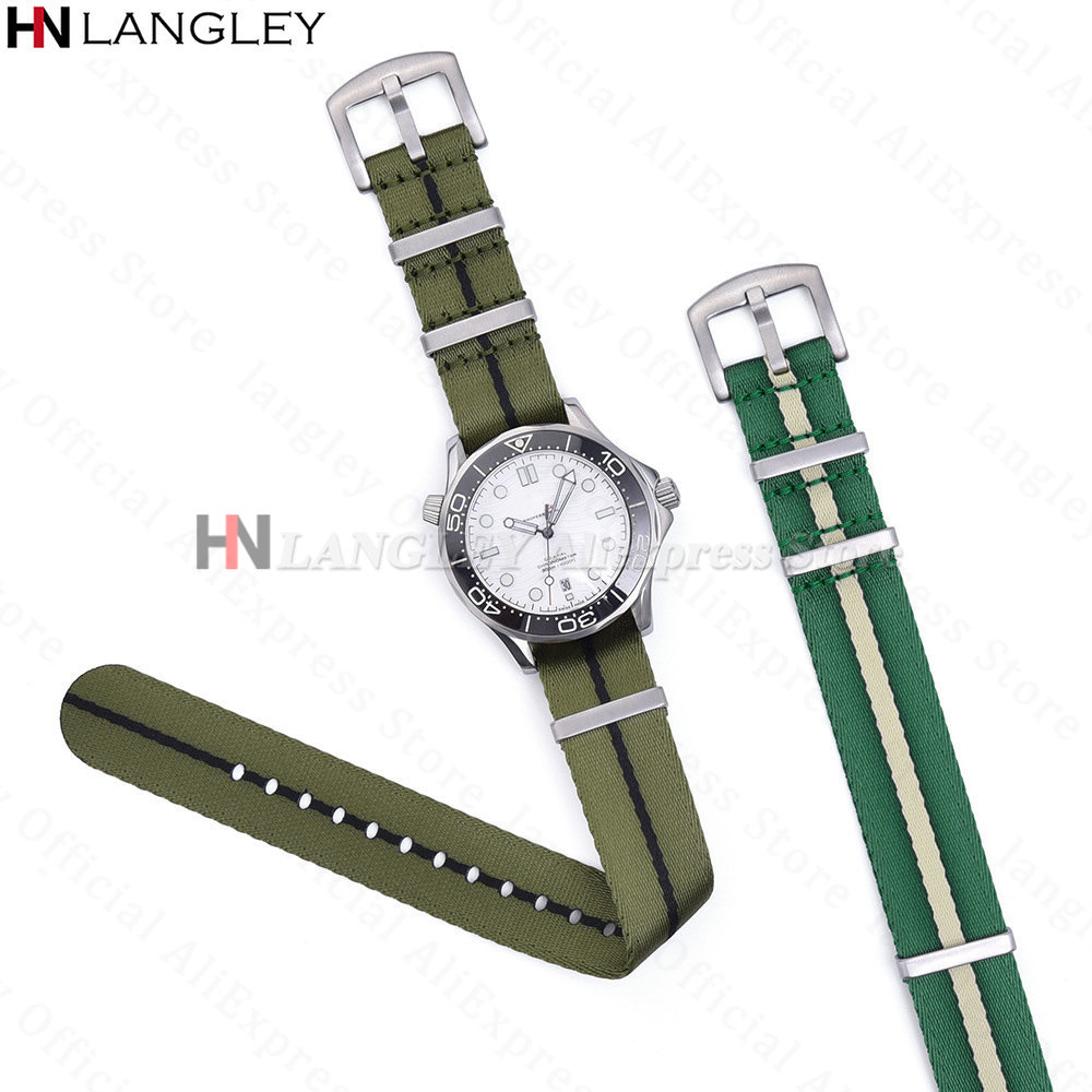 Pulseira de Nylon 18mm 20mm 22 - Omega Watch Seamaster avaliação e preço